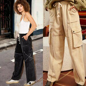 63776 POL Drawstring Cargo Pants